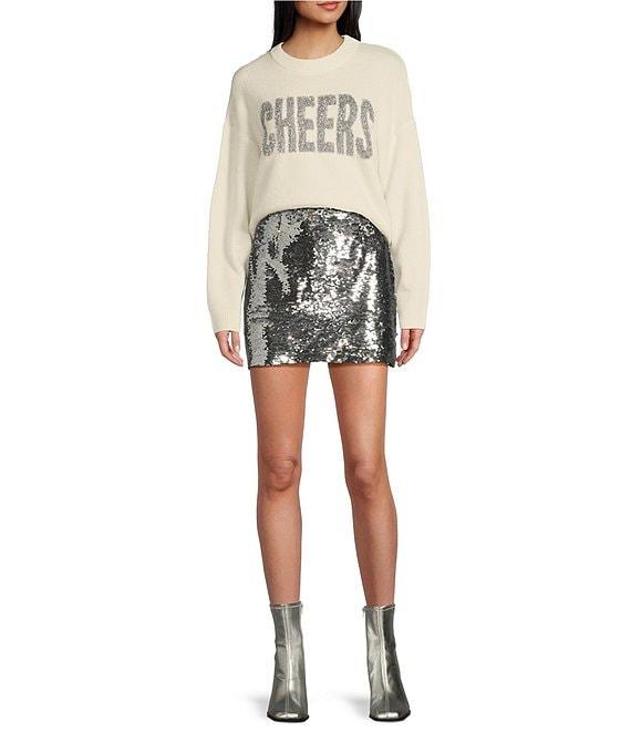 GB Sequin Mini Skirt Product Image