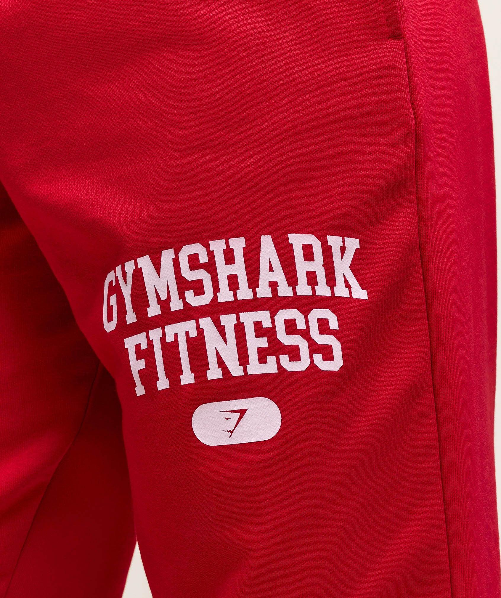 Gymshark Campus Graphic Oversized Jogger - Conditioning Red Female Product Image