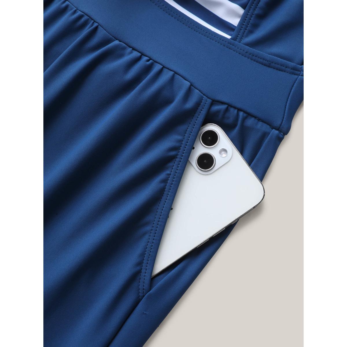 Plus Size Striped Spliced Knotted One-Piece Swimsuit Women's Swimwear Aegean Resort Tie knot Curve Bathing Suits High stretch One Pieces BloomChic 28/5X Product Image