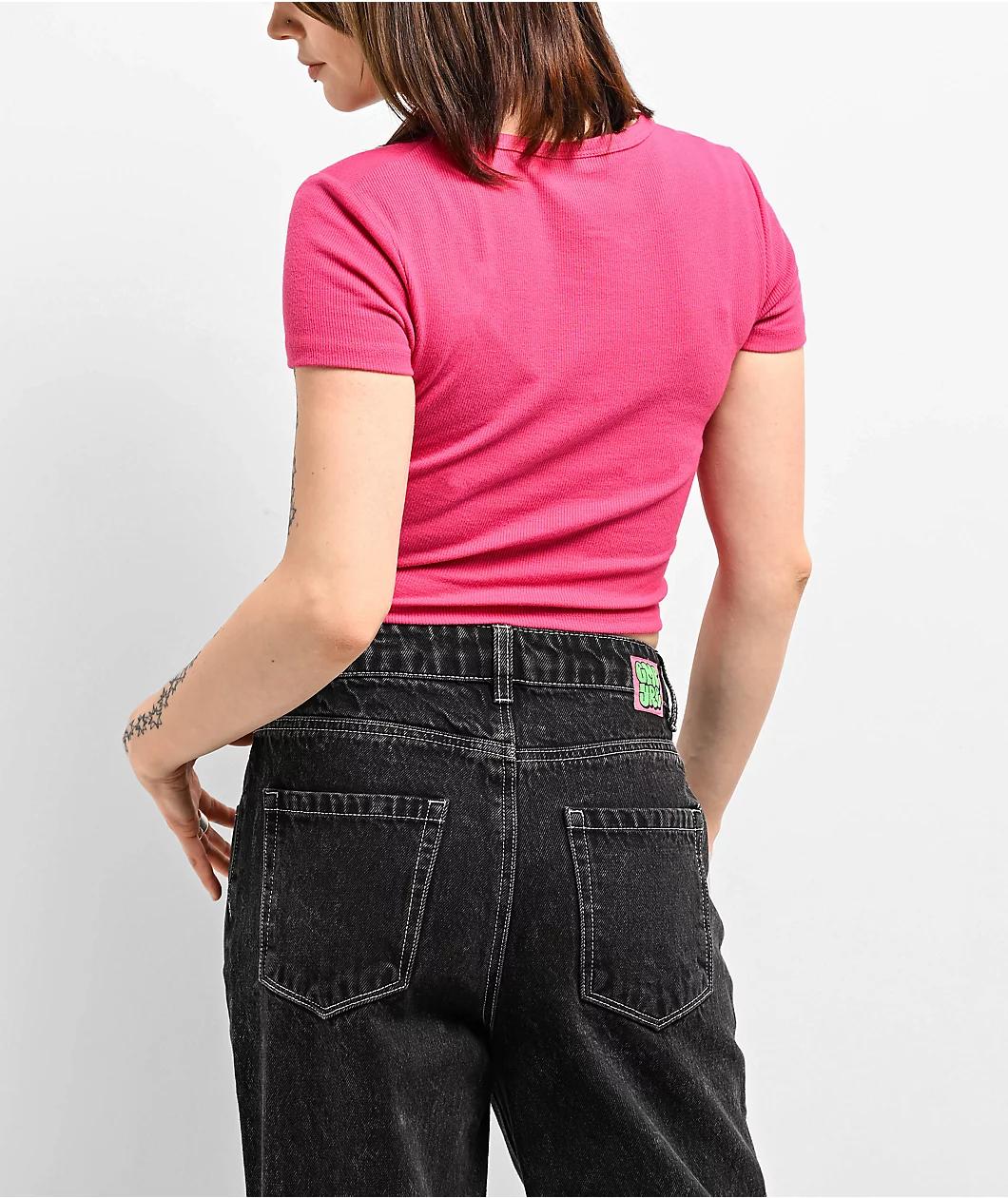 Broken Promises Evermore Pink Crop T-shirt Product Image