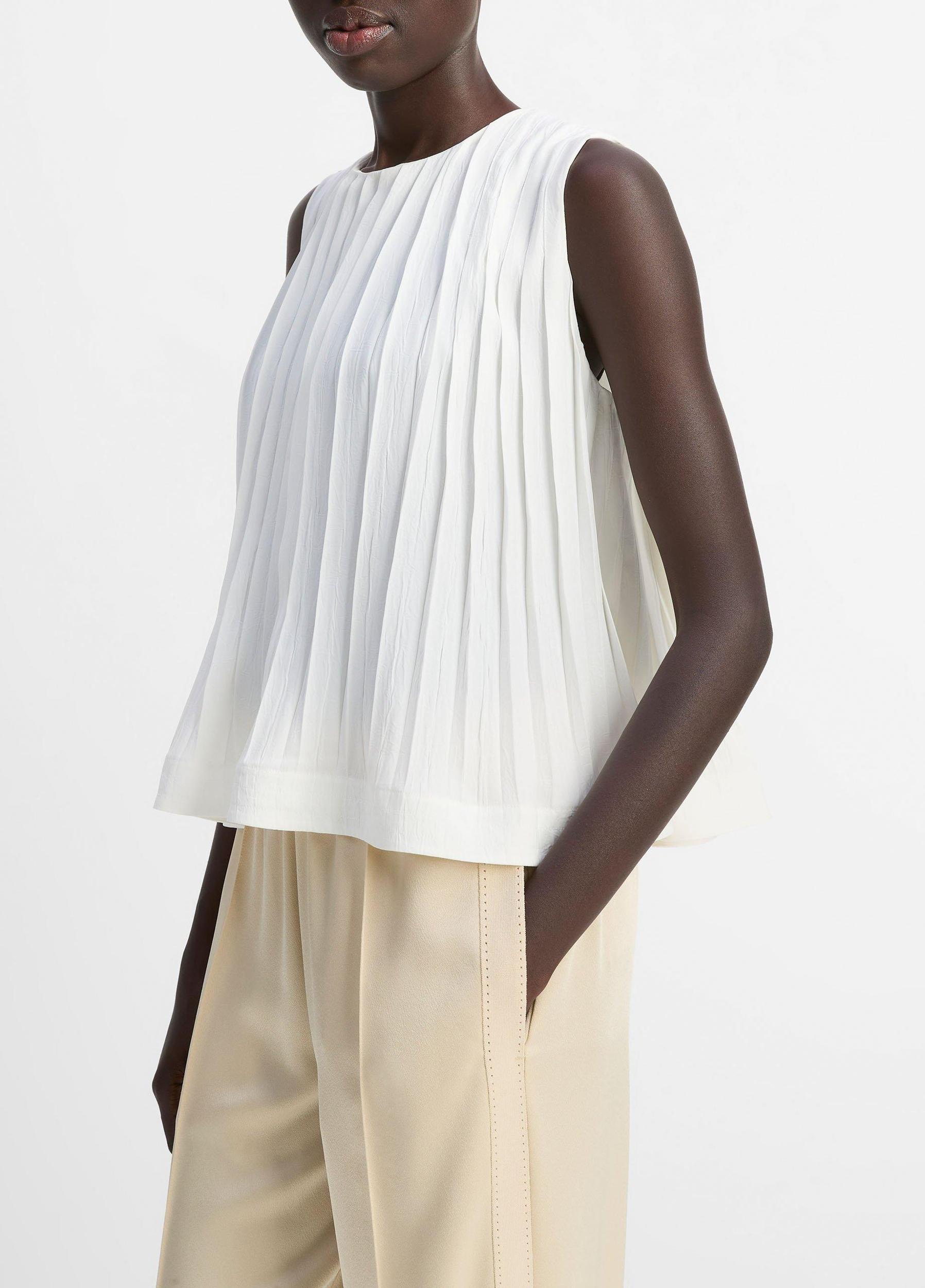 Pleated A-Line Top Product Image