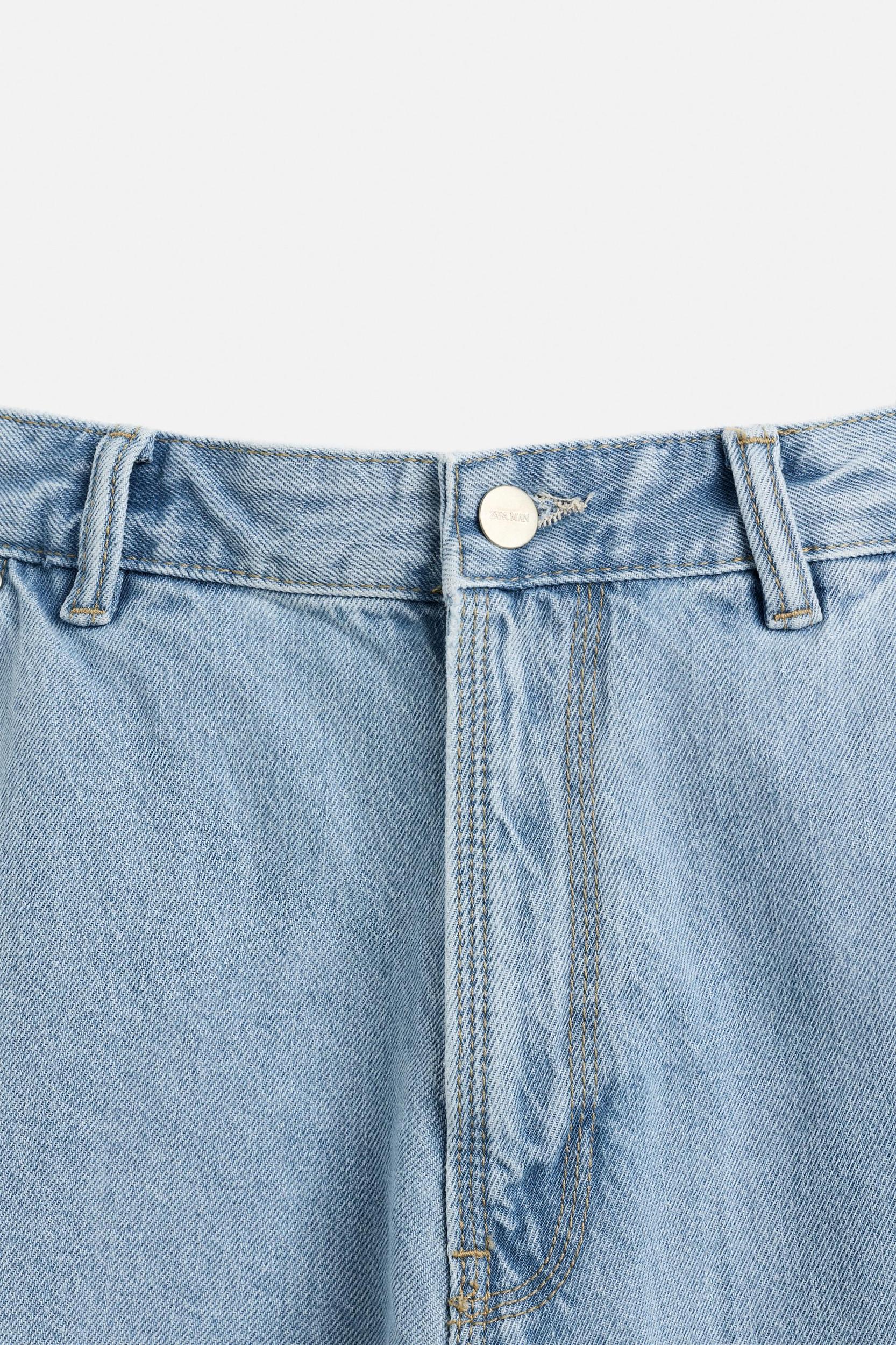CARPENTER POCKET DENIM BERMUDA SHORTS Product Image