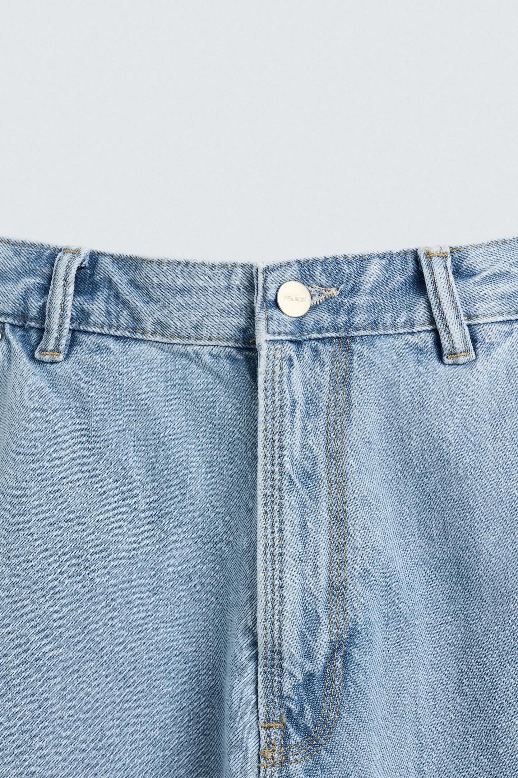 CARPENTER POCKET DENIM BERMUDA SHORTS Product Image