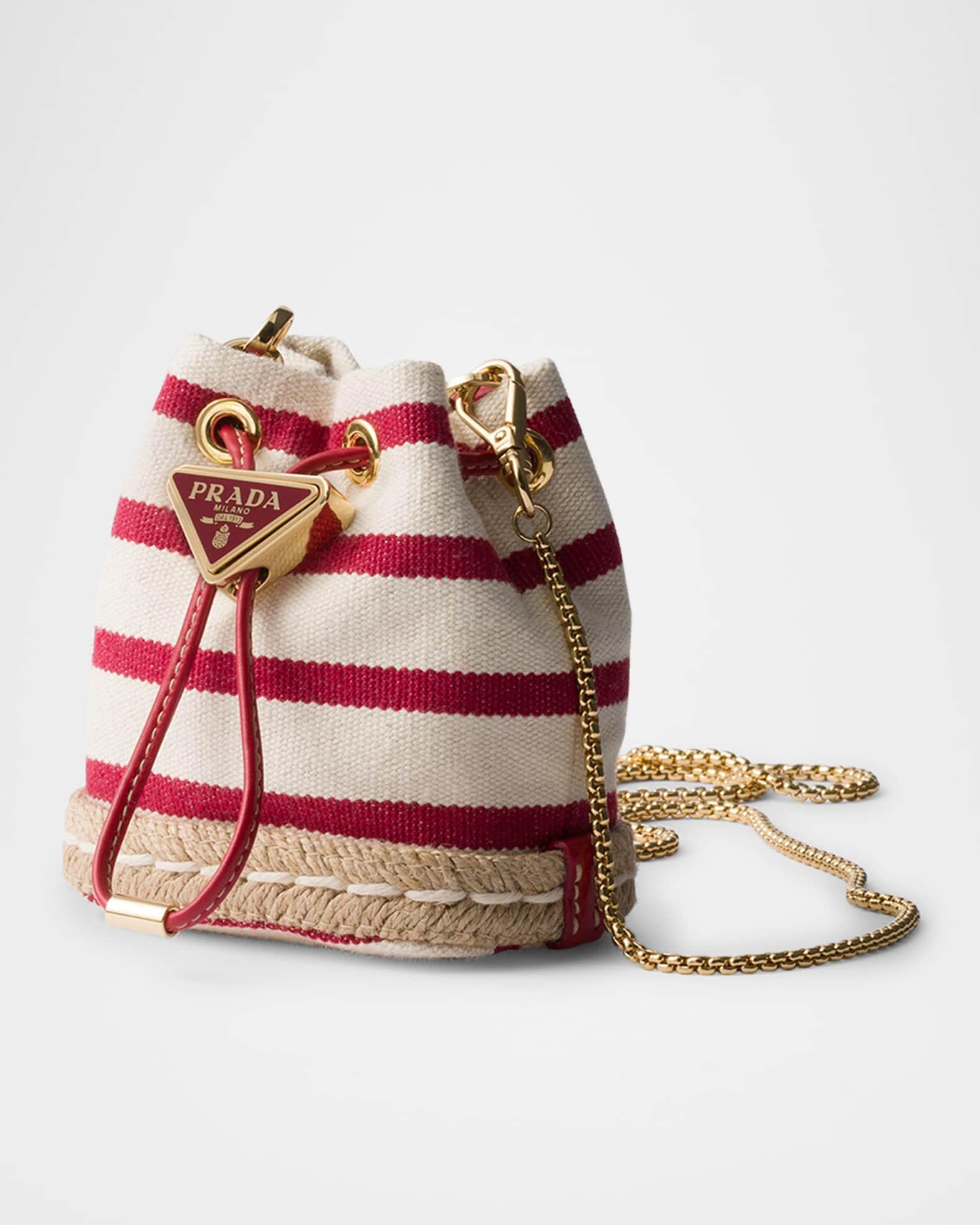 Stripe Fabric Mini-Pouch Crossbody Bag Product Image