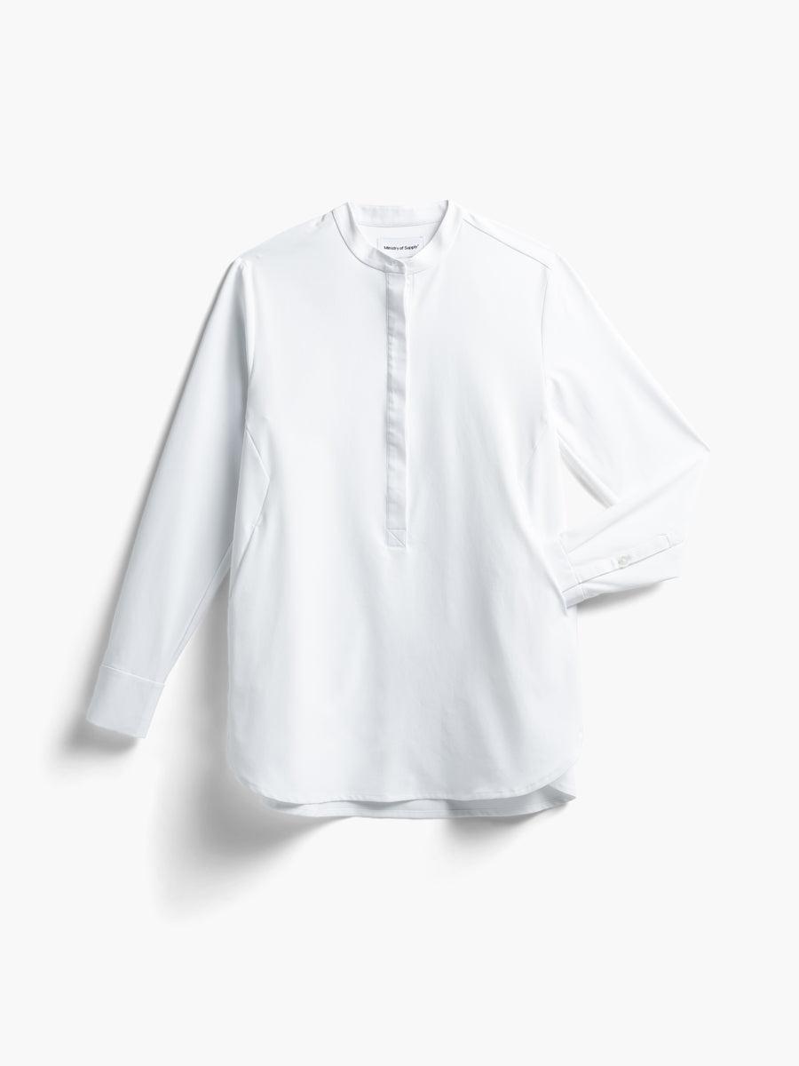 Women's AeroZero Band Collar Tunic - White Female Product Image