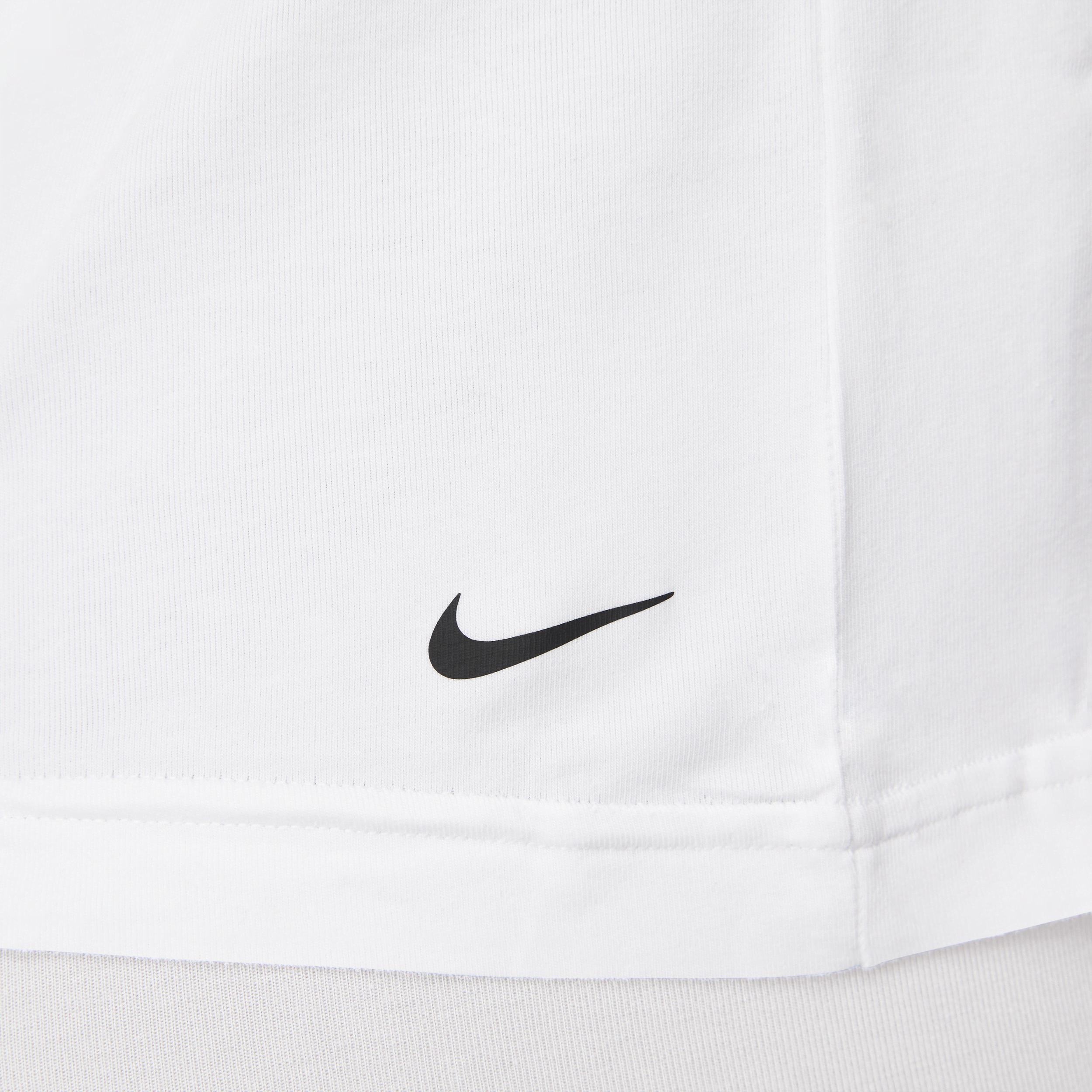 Nike Mens Dri-FIT Essential Cotton Stretch Slim Fit Crew Neck Undershirt (2-Pack) | KE1191-100 Product Image