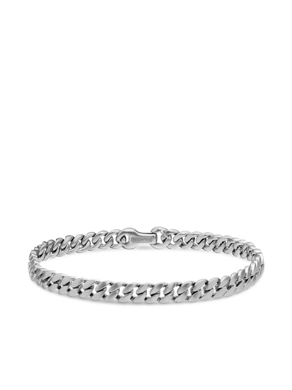 sterling silver Curb Chain bracelet (6mm) Product Image