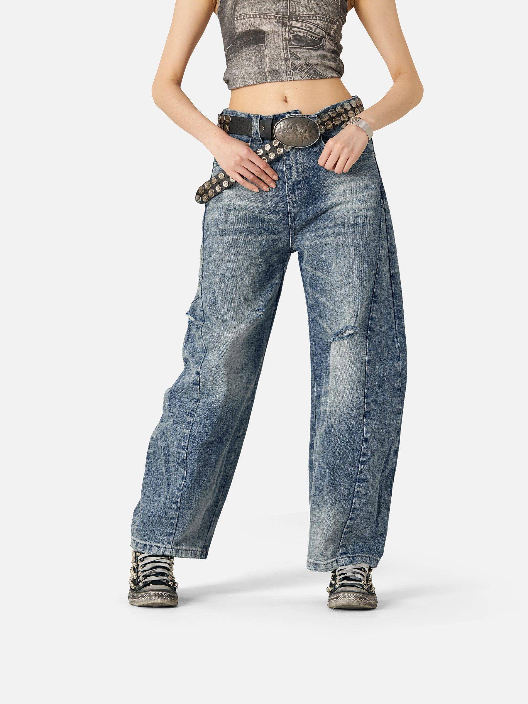 Aelfric Eden Baggy Ripped Jeans Product Image