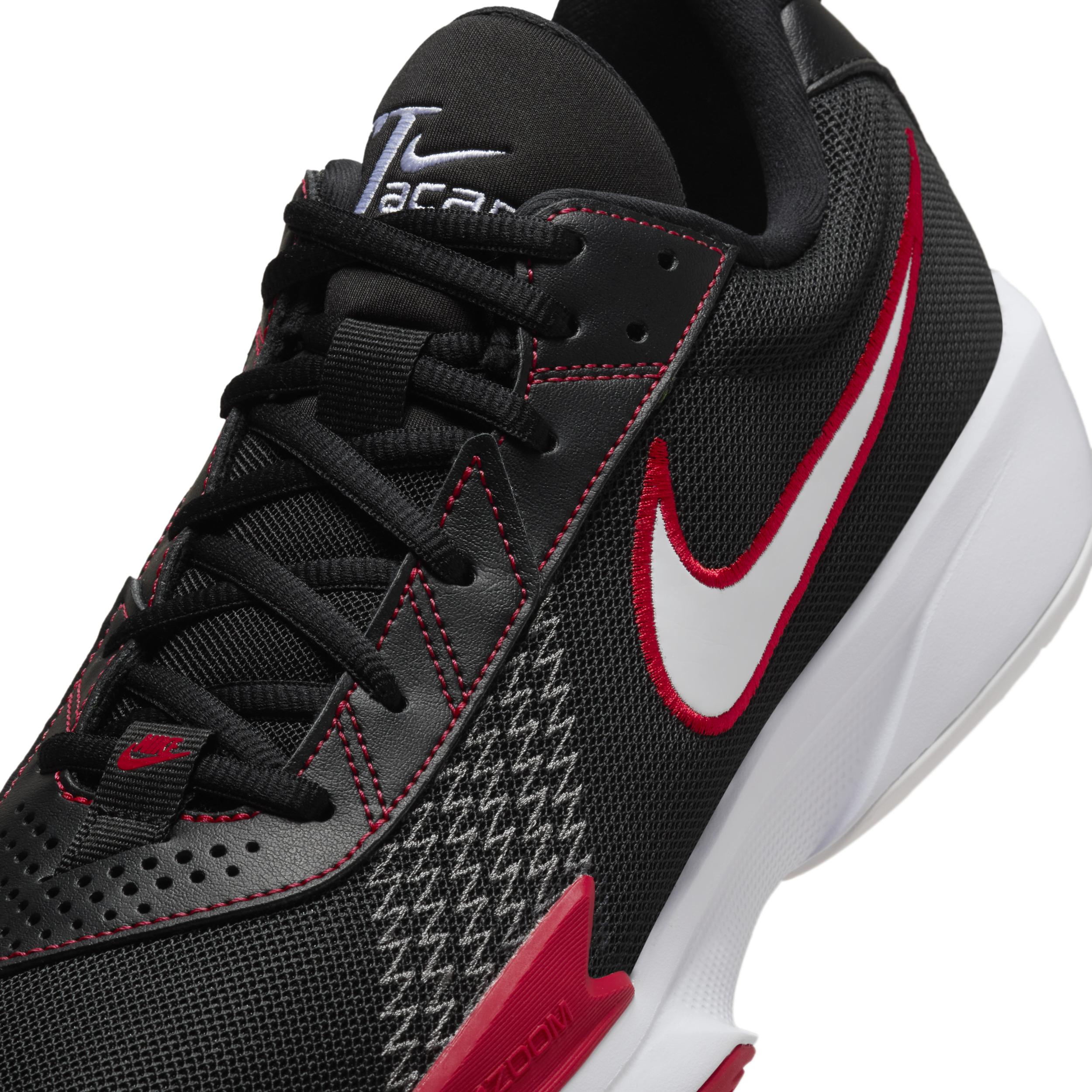 Nike Mens G. T. Cut Academy Basketball Shoes in Black/University Red/Iron Grey Product Image
