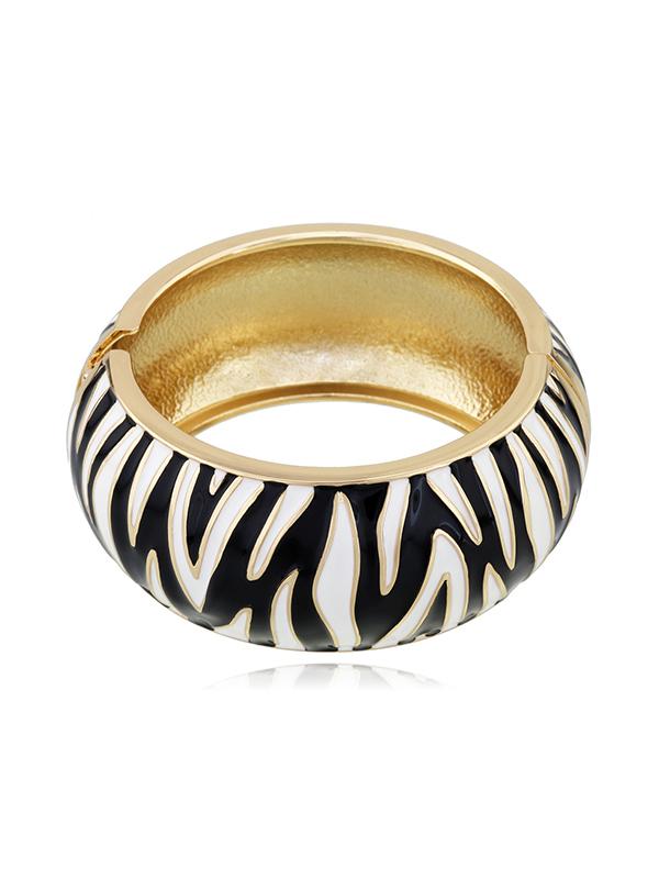 Geometric Zebra-Stripe Bracelet Accessories Product Image