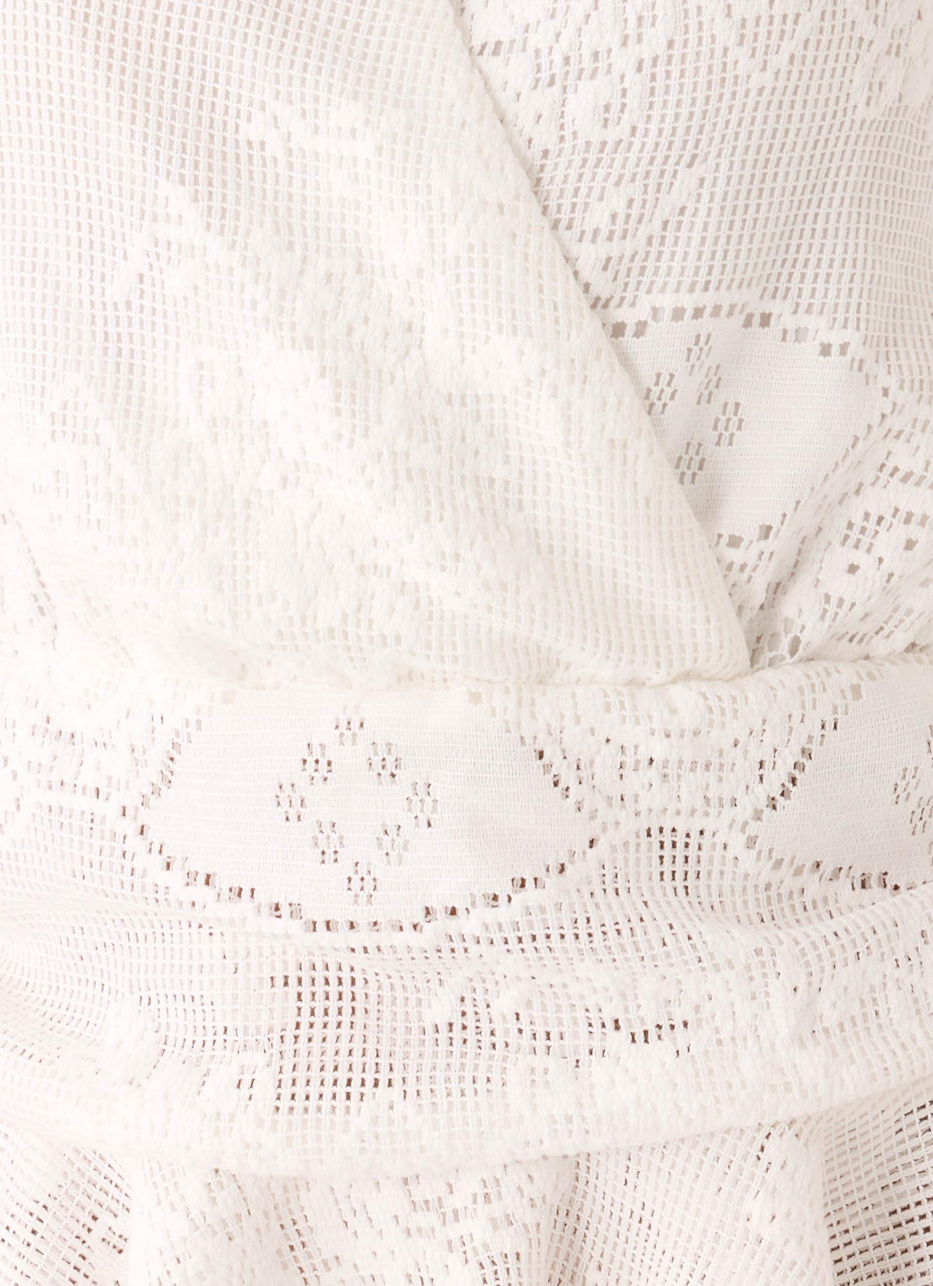Jovanna Lace Mini Dress - White Product Image