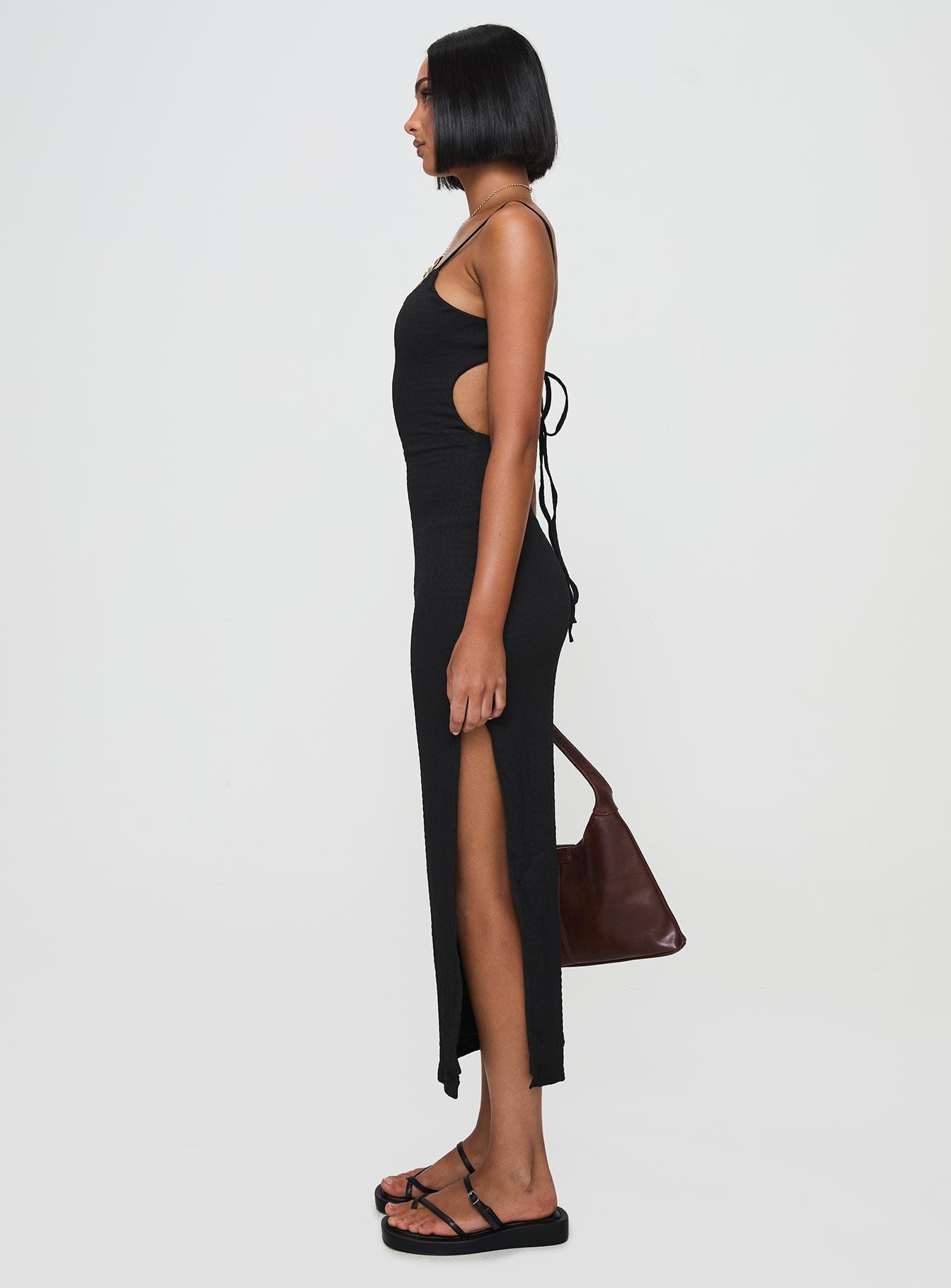 Elestria Maxi Dress Black Product Image