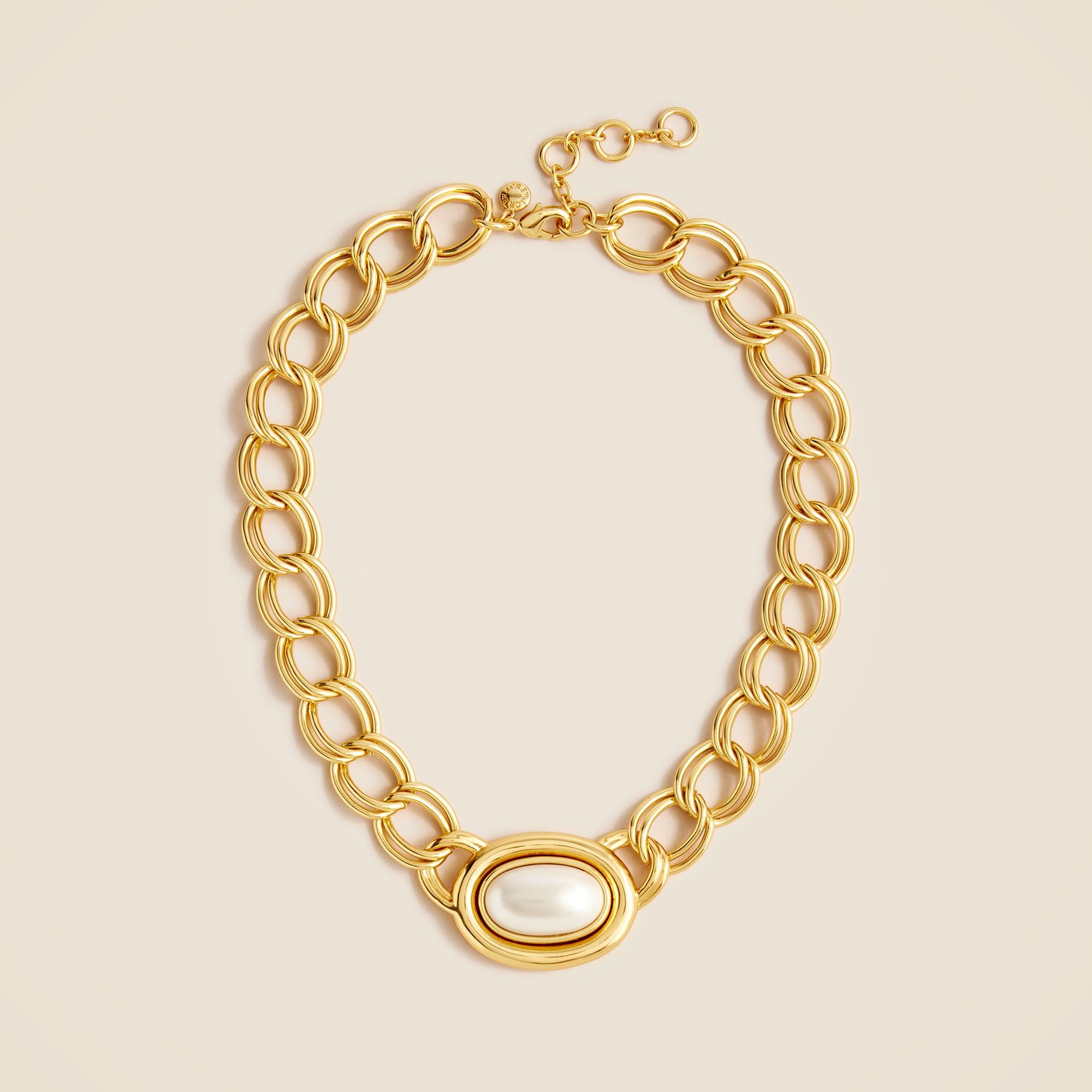 Layered chain pearl necklace Product Image