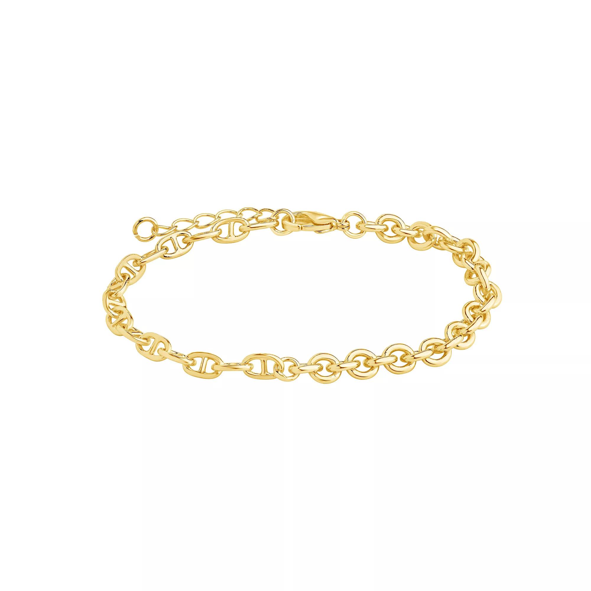 MC Collective Elegant Chain Bracelet, Women's, Size: 6", Silver Tone Product Image