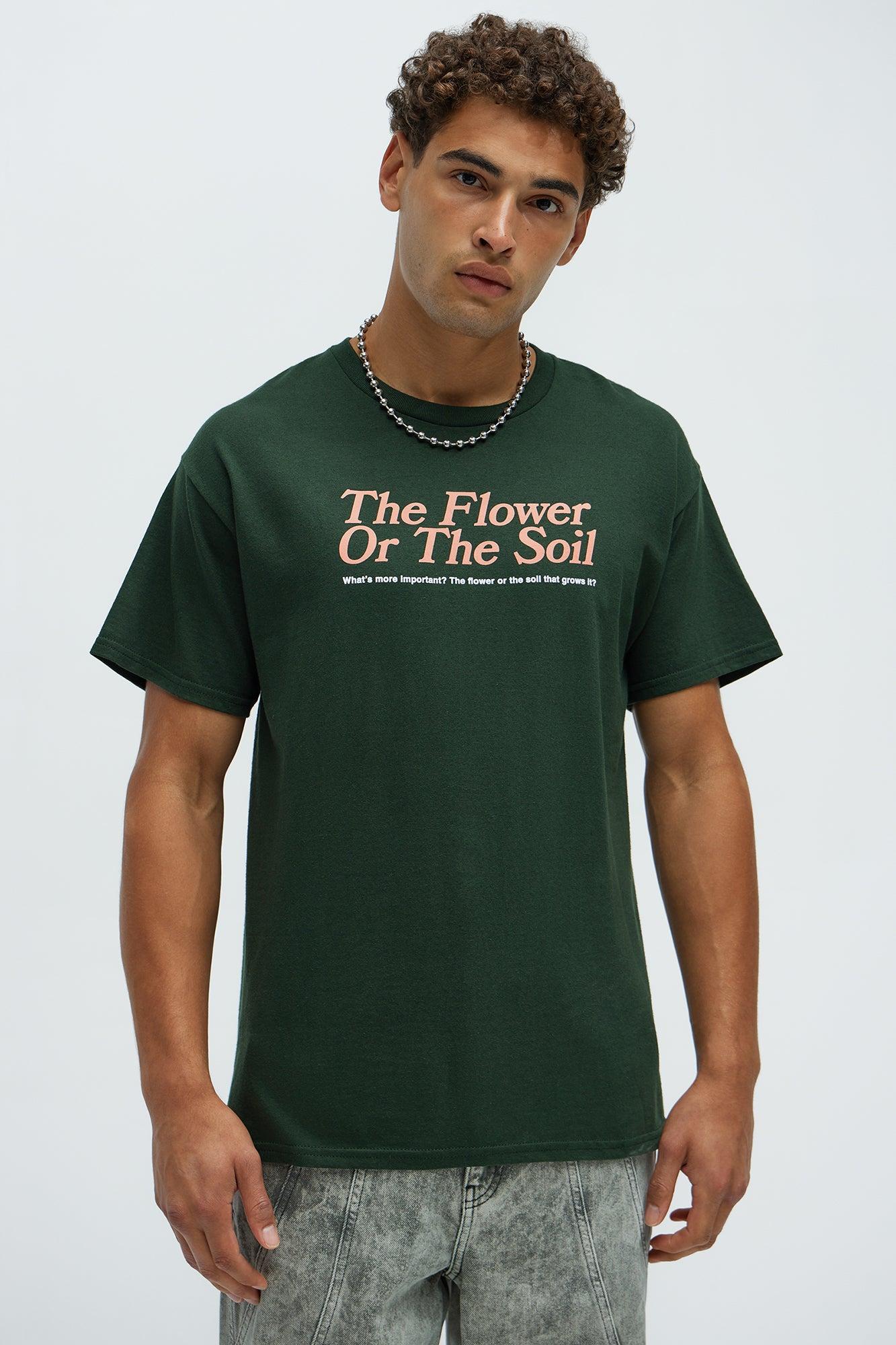 The Flower Or The Soil Short Sleeve Tee - Hunter Green Product Image