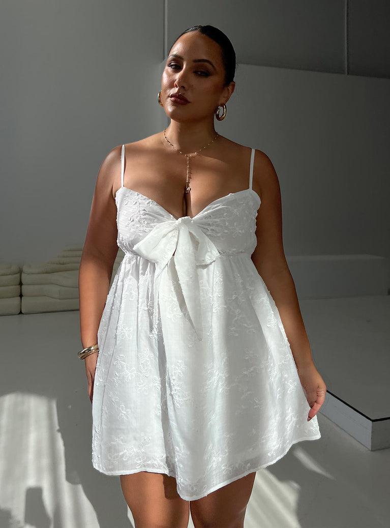 Granno Mini Dress White Curve Product Image