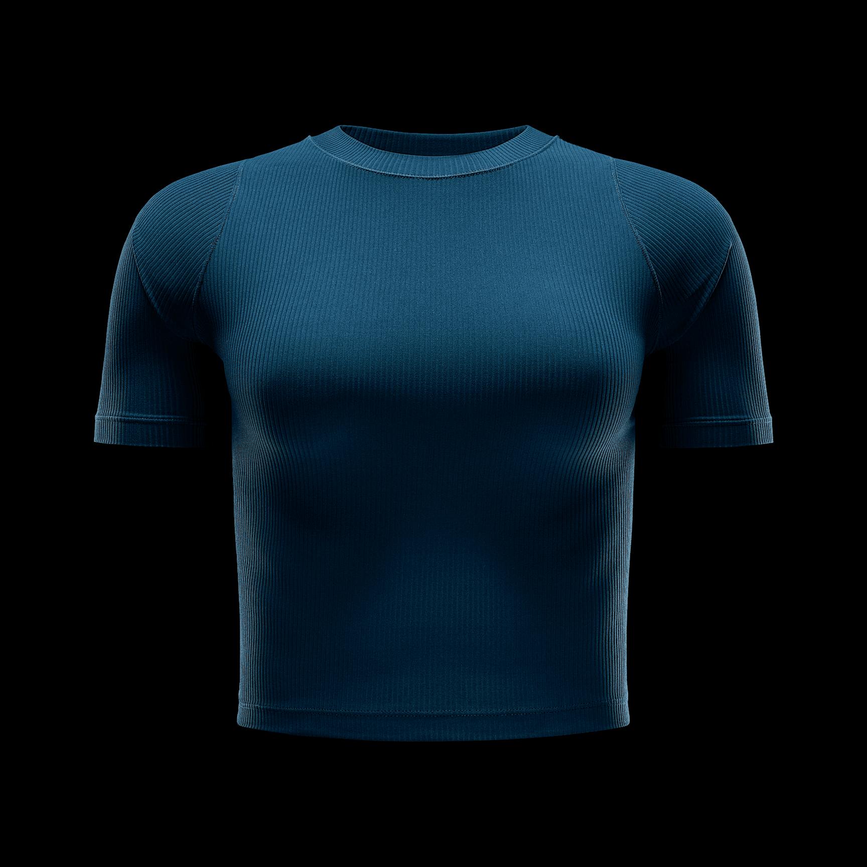 Nike Women's Zenvy Rib Dri-FIT Short-Sleeve Top Product Image