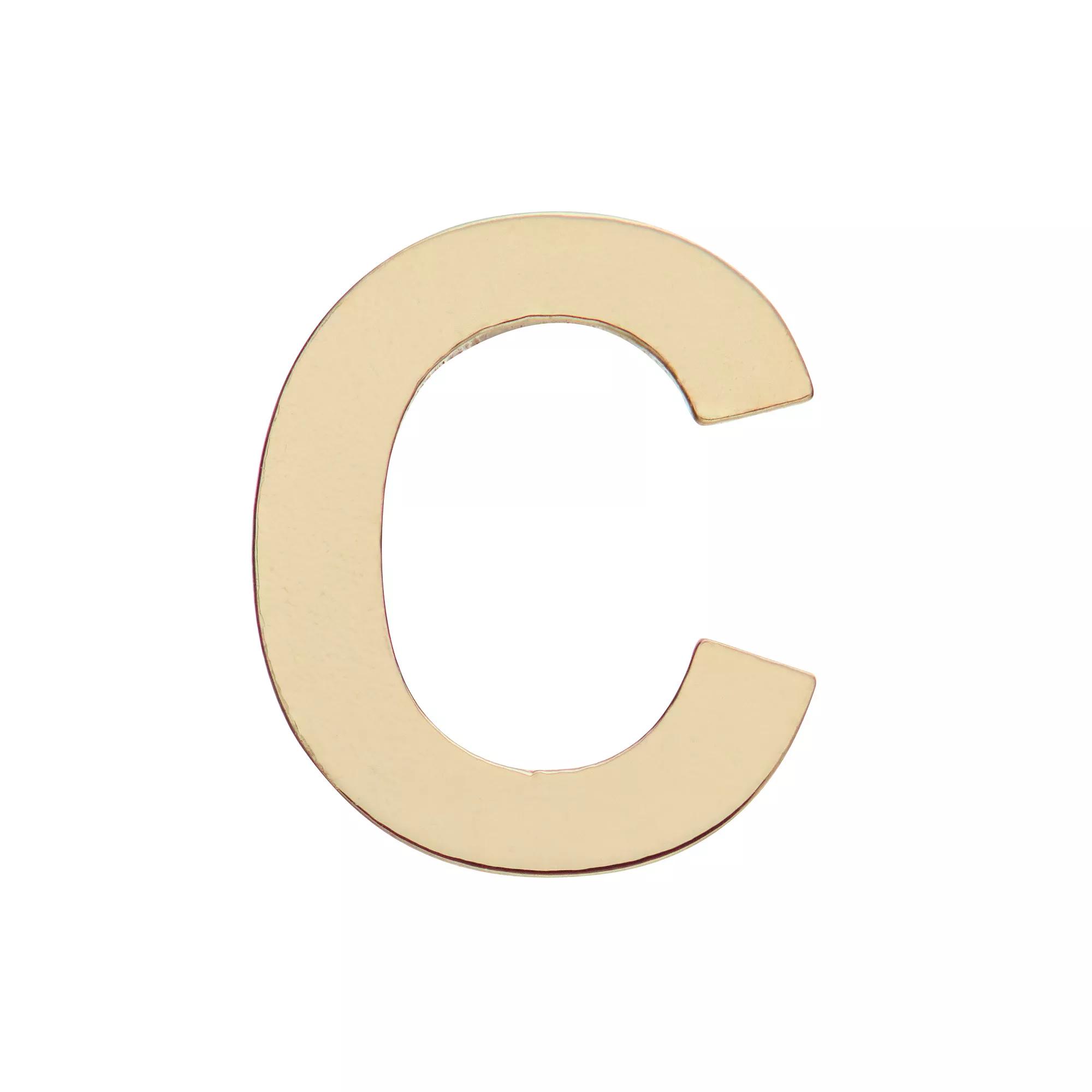 Au Naturale 14k Gold Initial Single Stud Earring, Women's, C Product Image