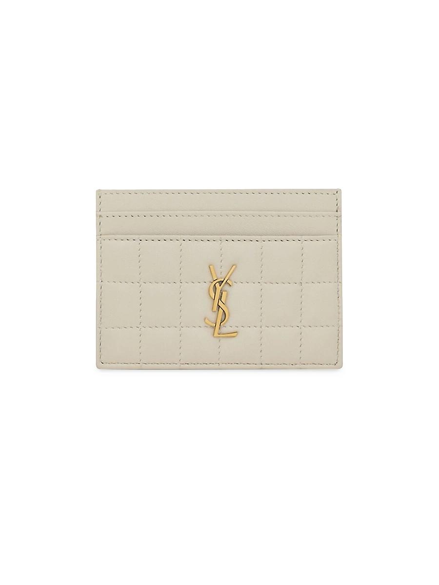 Womens Cassandre Matelasse Carre Card Case In Quilted Leather Product Image