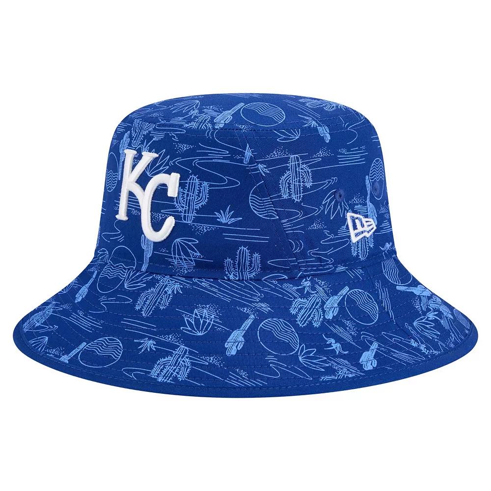 Mens New Era Royal Kansas City Royals 2025 Spring Training All Over Print Bucket Hat Product Image