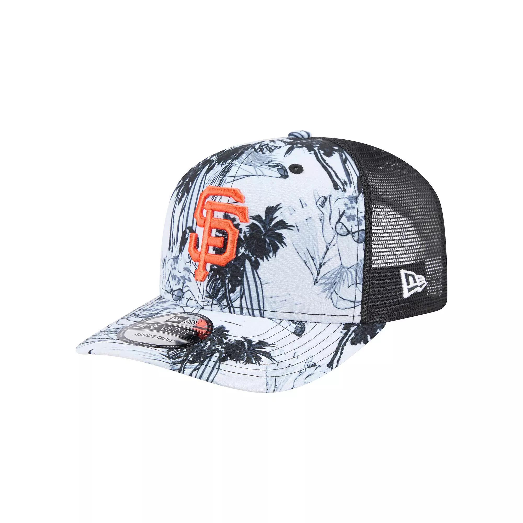 Men's New Era Black San Francisco Giants Hula Trucker 9SEVENTY Adjustable Hat Product Image