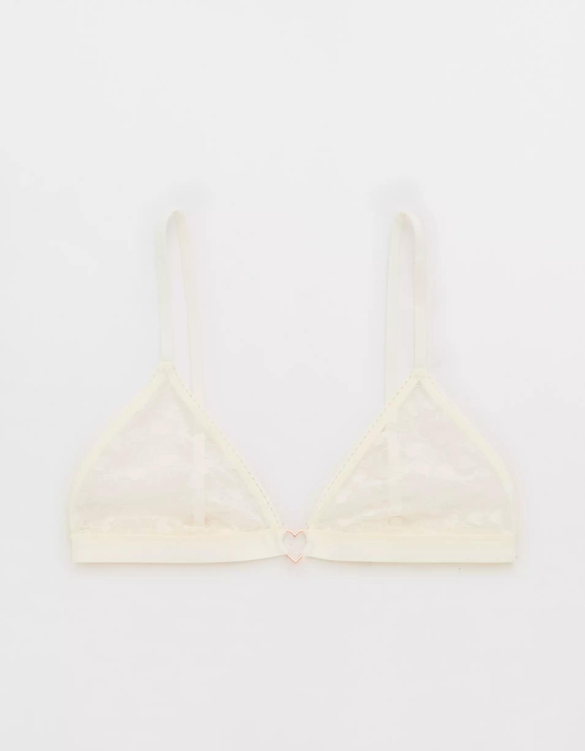 Show Off Heart Mesh Triangle Bralette Product Image