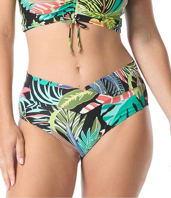 Coco Reef Cosmic Jungle Serene V-Waist Crossover Hipster Swim Bottom Product Image