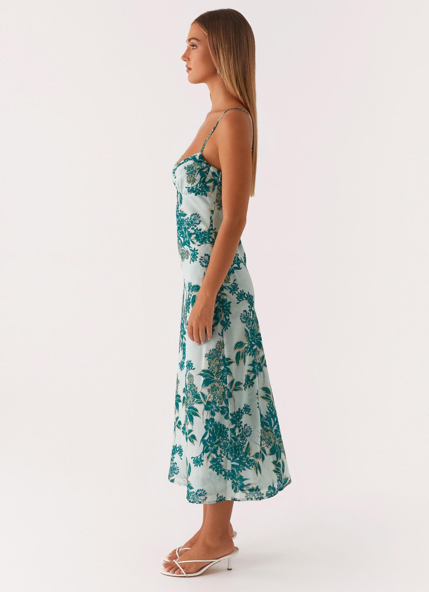 Love Song Midi Dress - Cloud Nine Floral Product Image