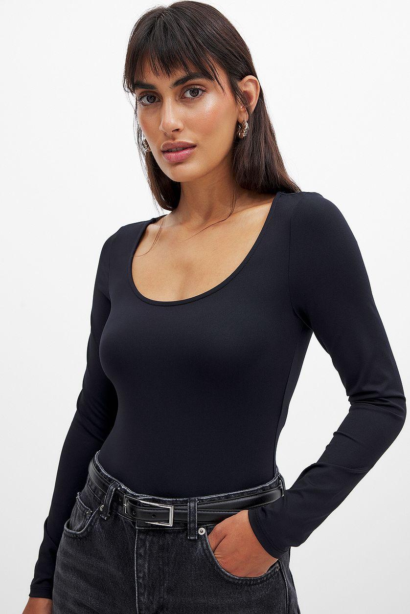 Body Hugging Scoop Neck Body Product Image