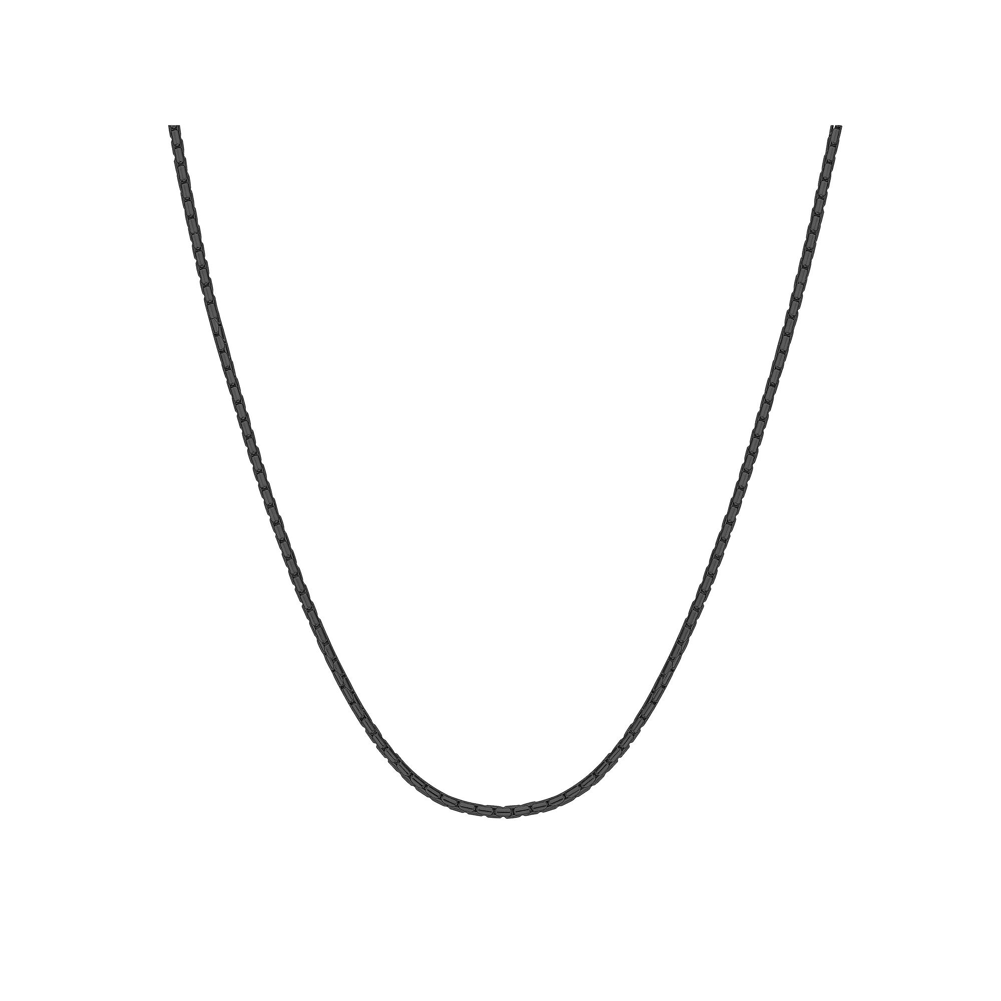 Men's LYNX Stainless Steel Snake Chain Necklace, Size: 24", Black Tone Product Image
