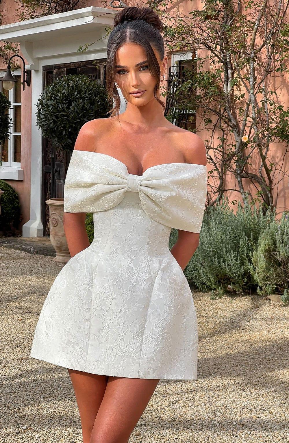 Raquel Mini Dress - Ivory Product Image