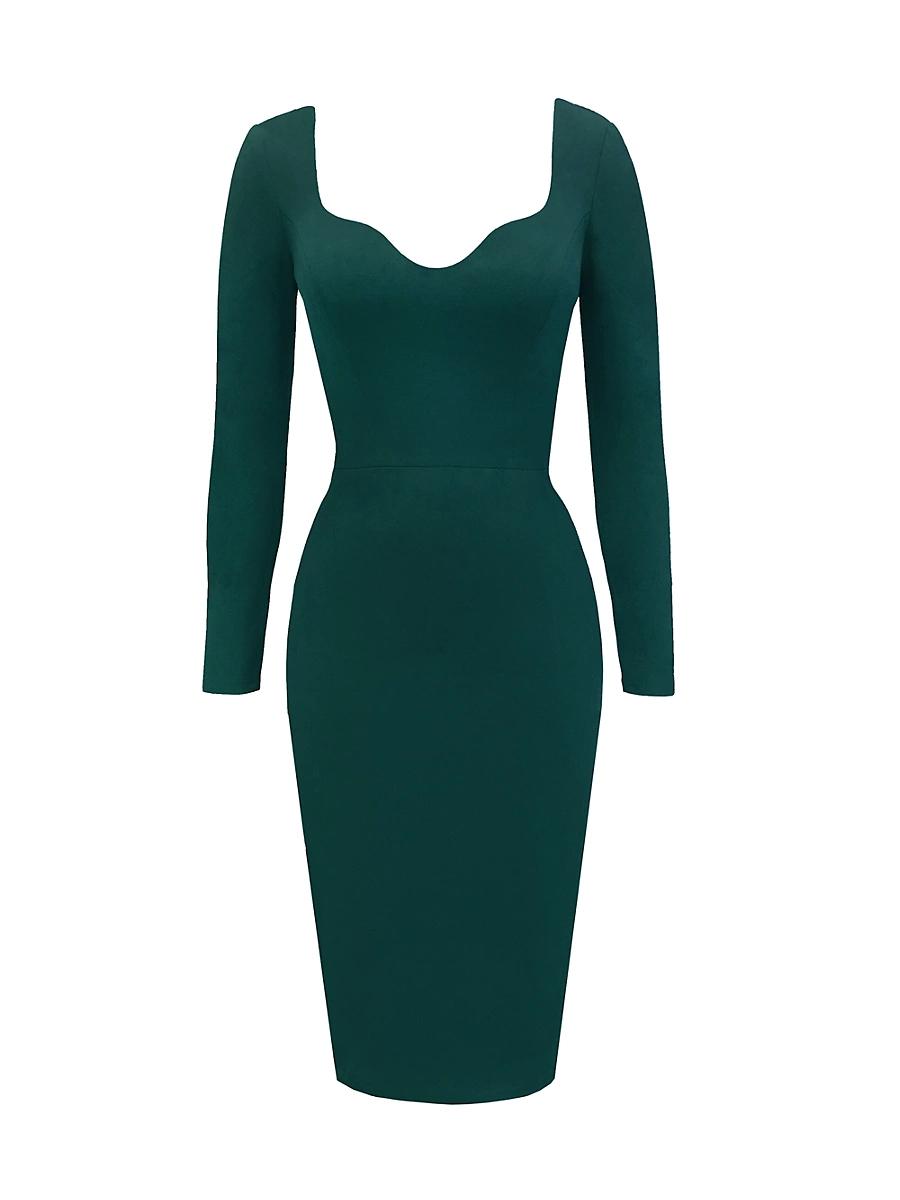 Womens Sonia Fitted Midi-Dress Product Image