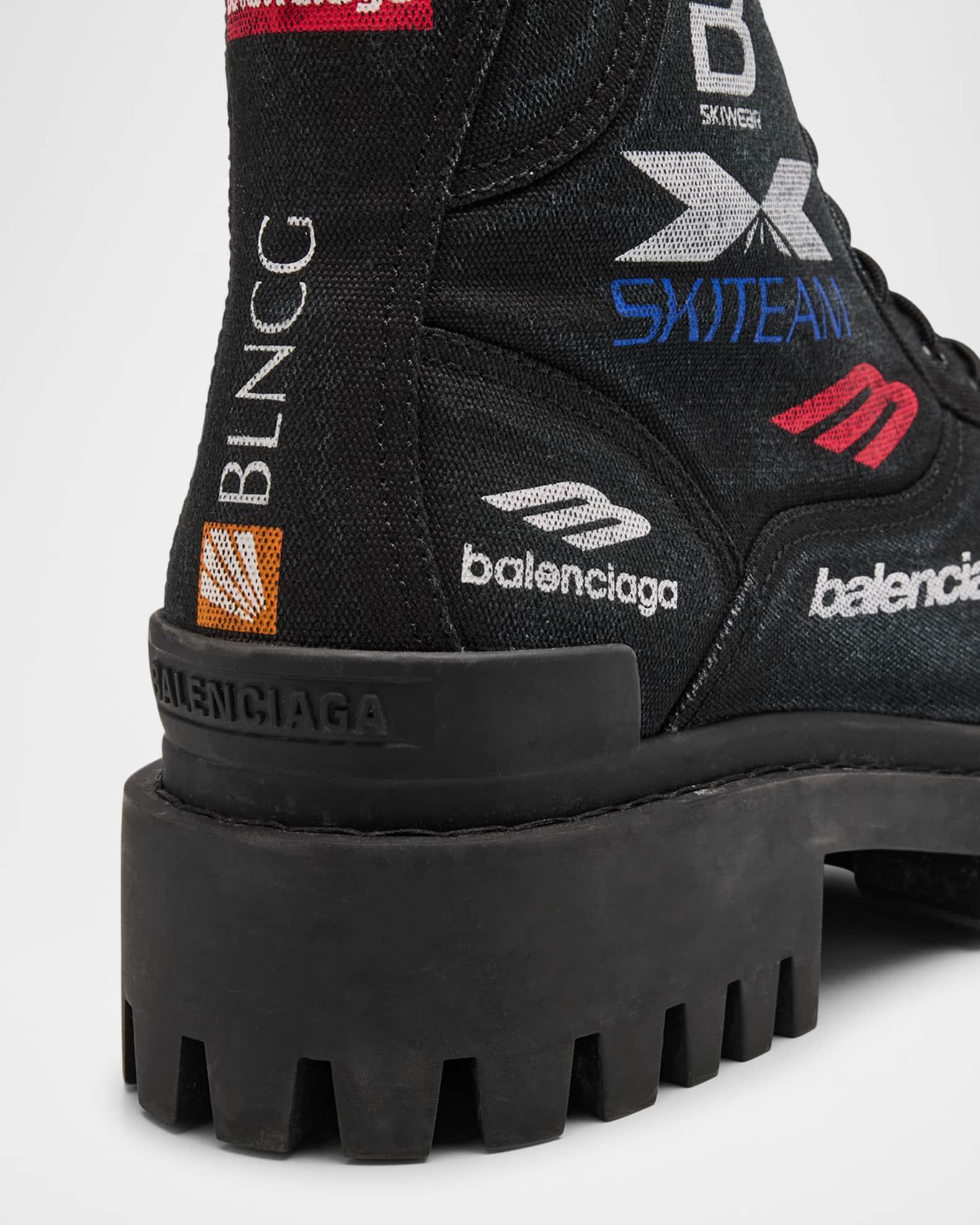 Men's Combat Strike L20 Print Canvas Lace-Up Boots Product Image