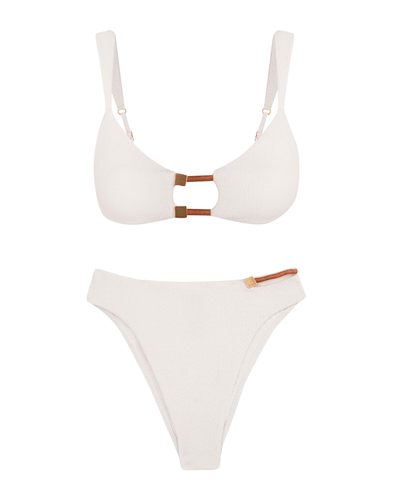 Firenze Aika Gigi Hot Pant Bottom - White Product Image