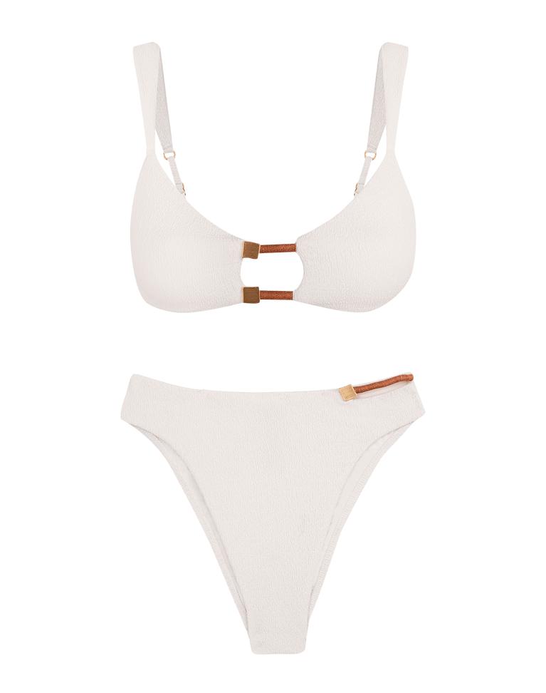 Firenze Aika Gigi Hot Pant Bottom - White Product Image