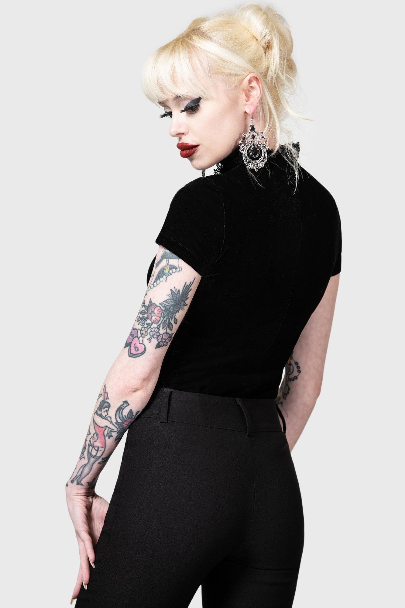 Malady Lace-Up Top [B] - Resurrect Female Product Image