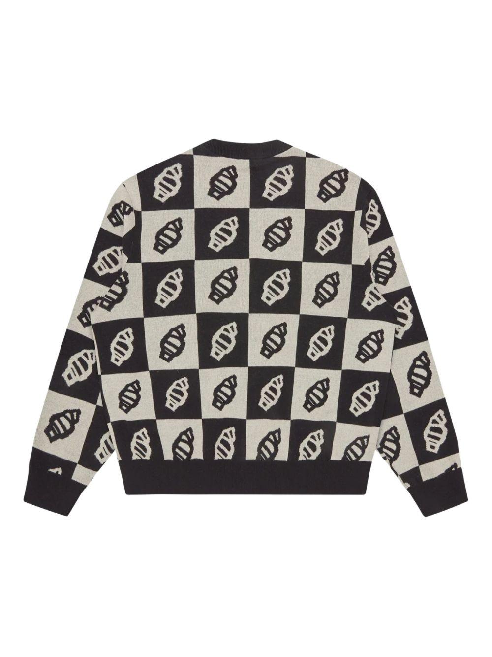 leaf-motif knitted cardigan Product Image