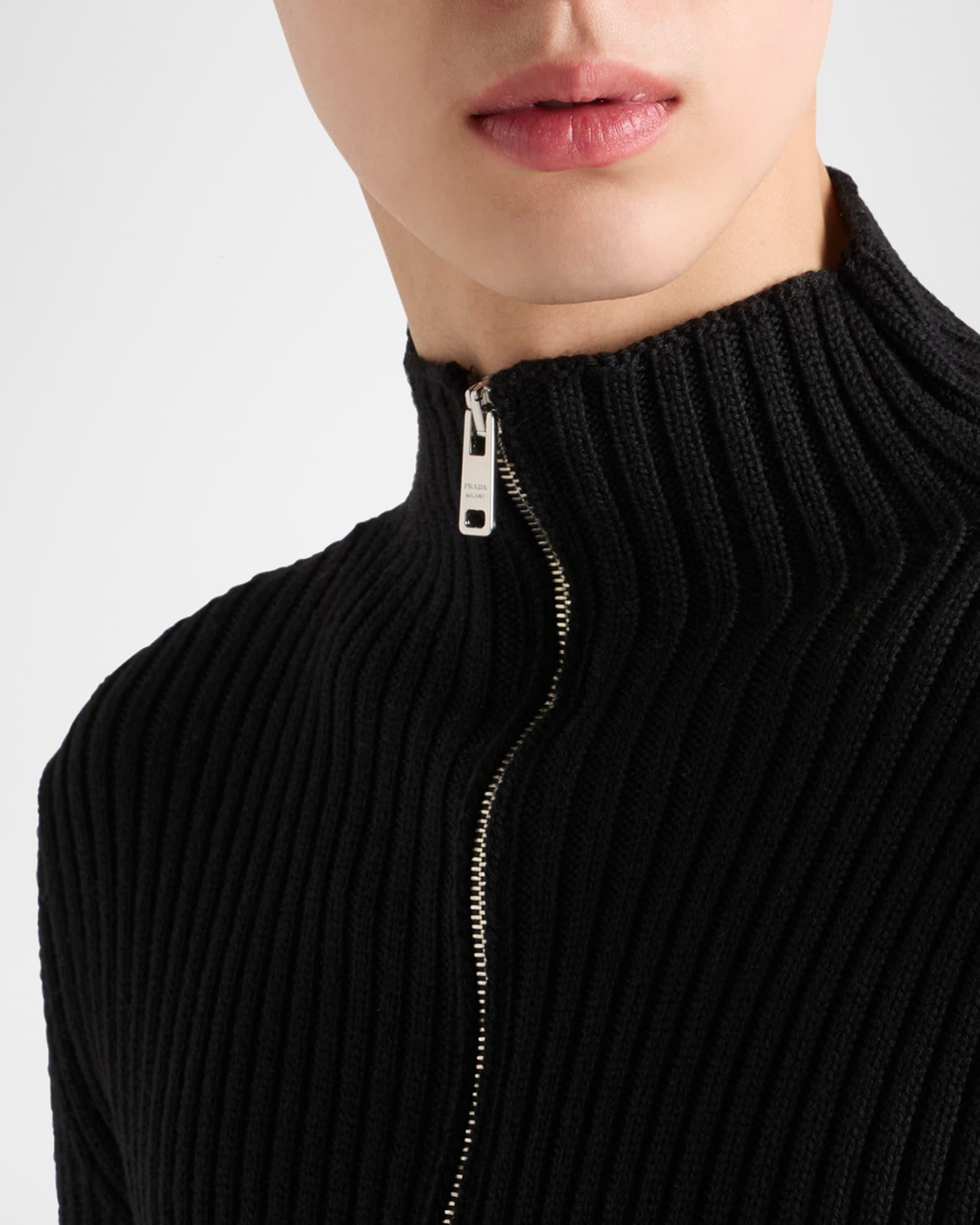 Men's Ribbed Zip Sweater Product Image