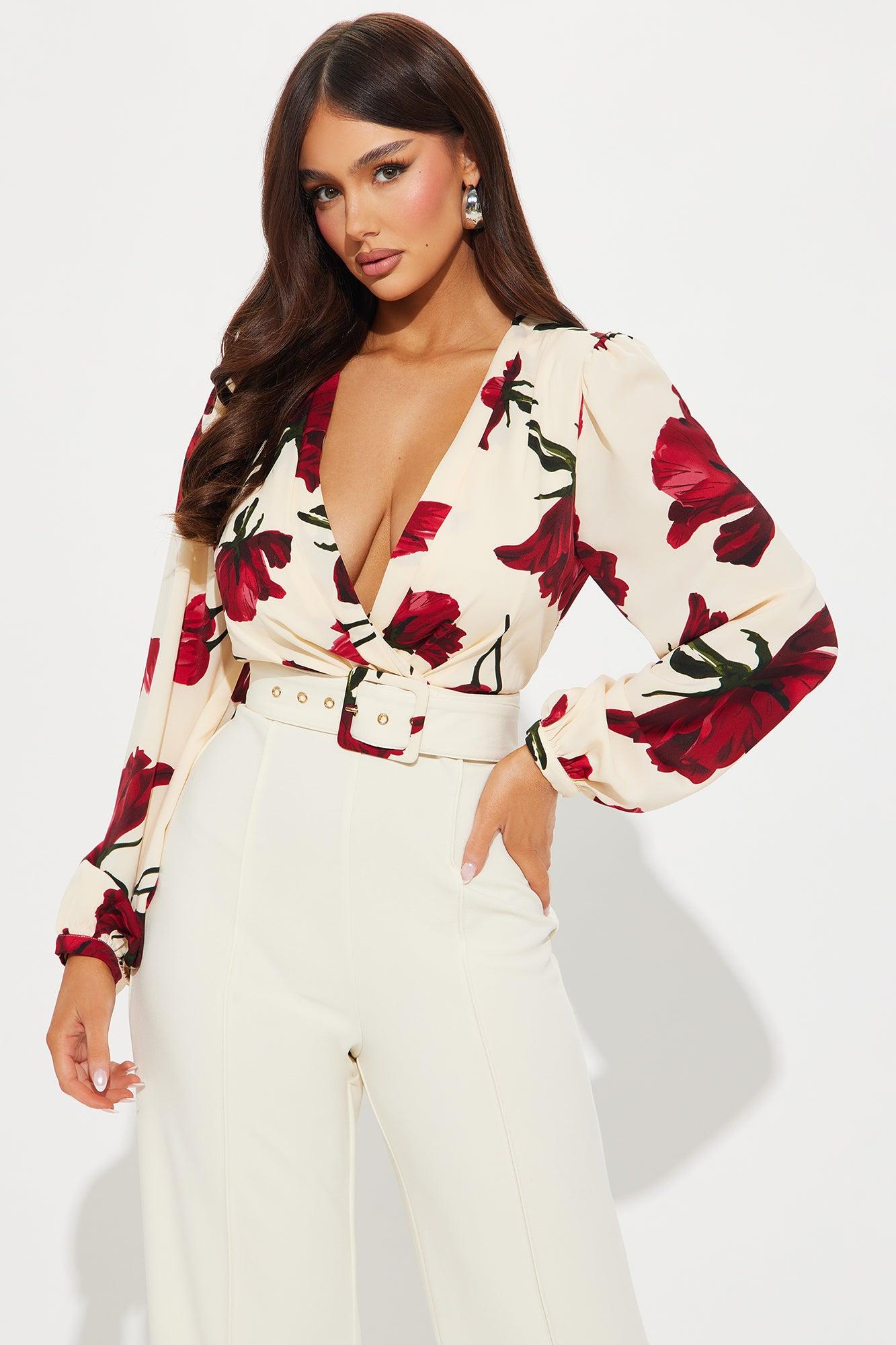 Wish You Well Jumpsuit - Cream/combo Product Image