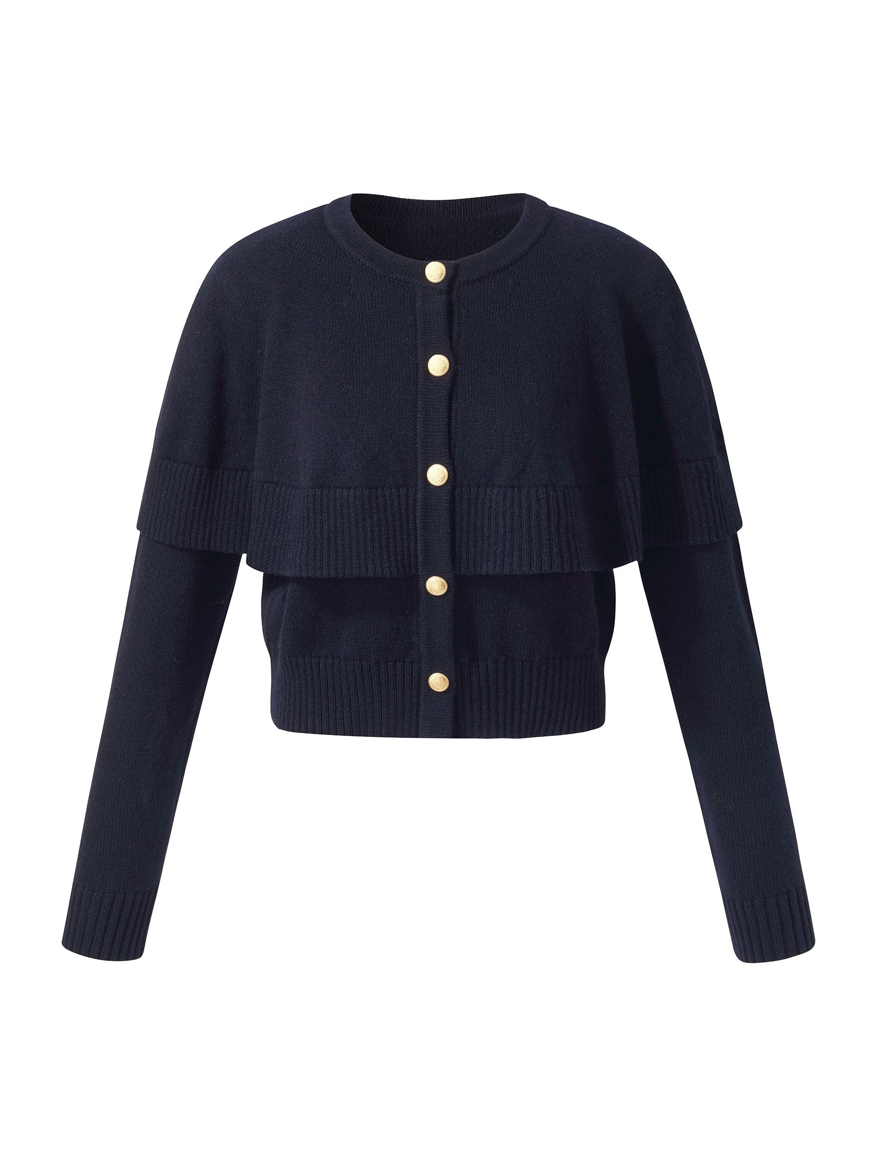 Wool Blend Women Cape Cardigan Product Image