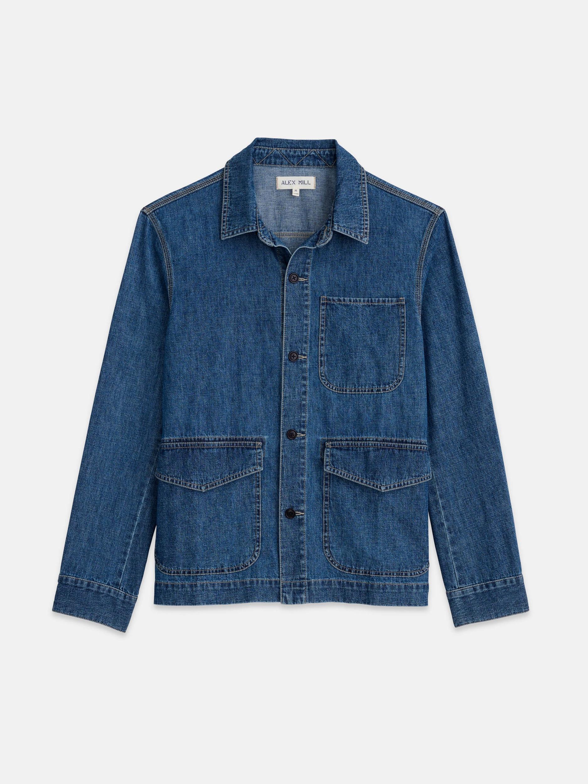 Shirt Jacket In Lightweight Denim Product Image
