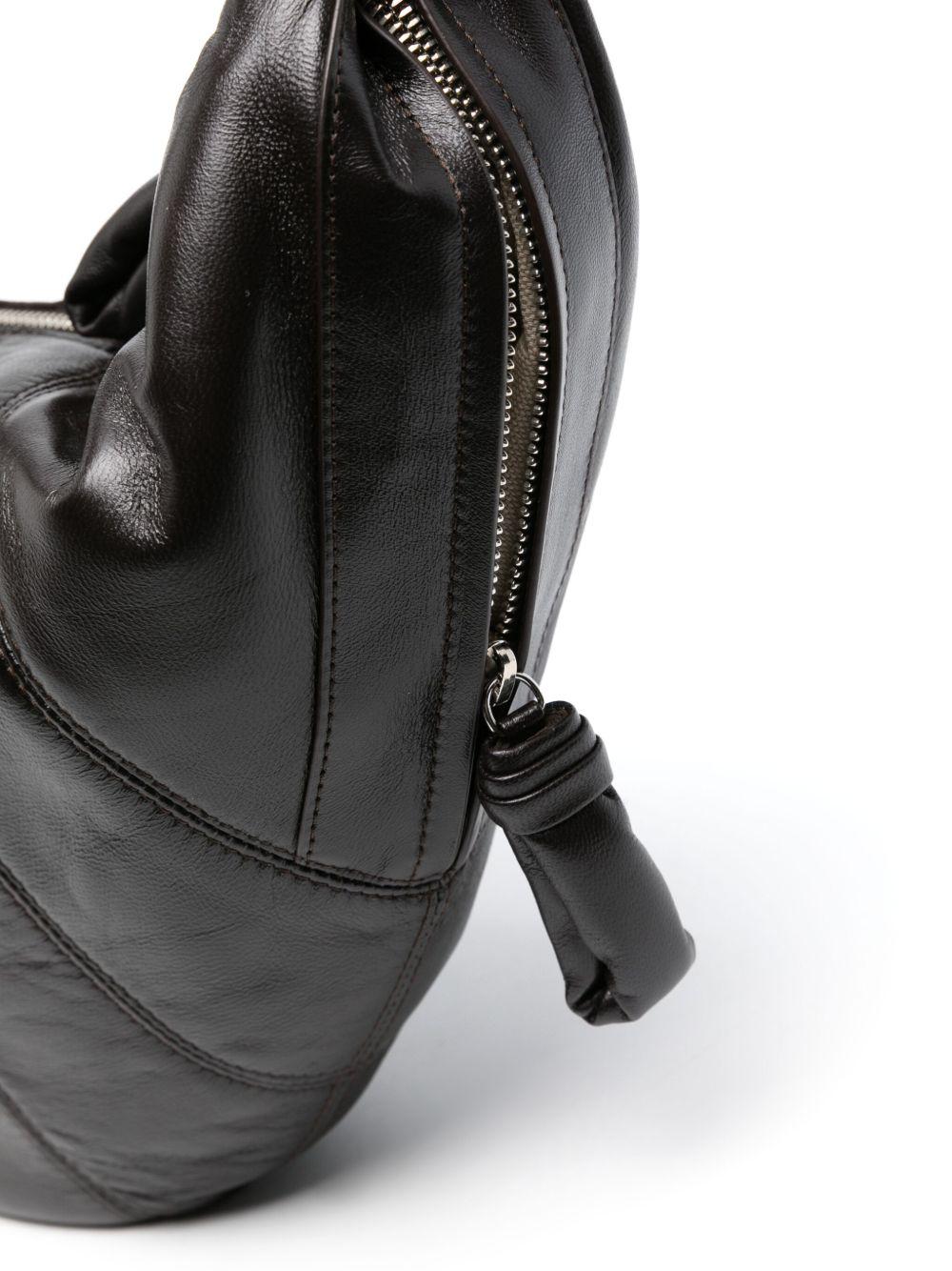large Croissant leather shoulder bag Product Image