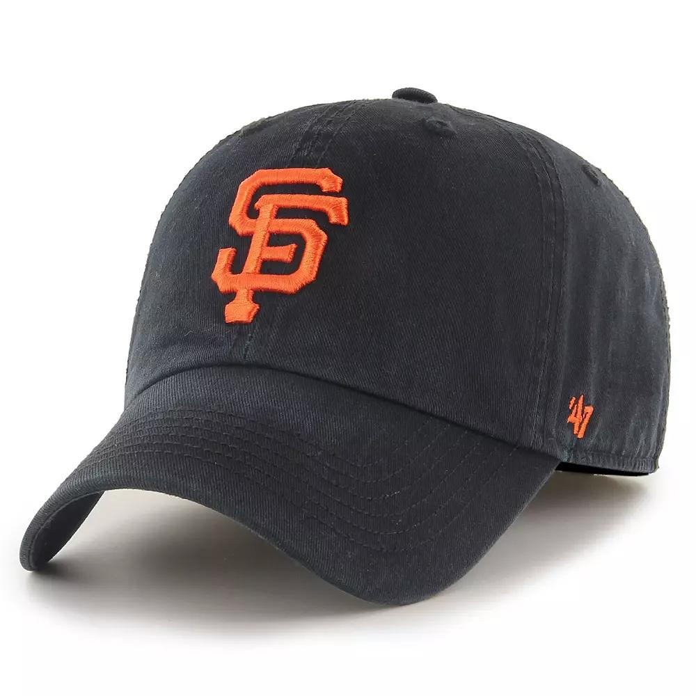 Men's '47 Black San Francisco Giants Franchise Logo Fitted Hat, Size: Medium Product Image