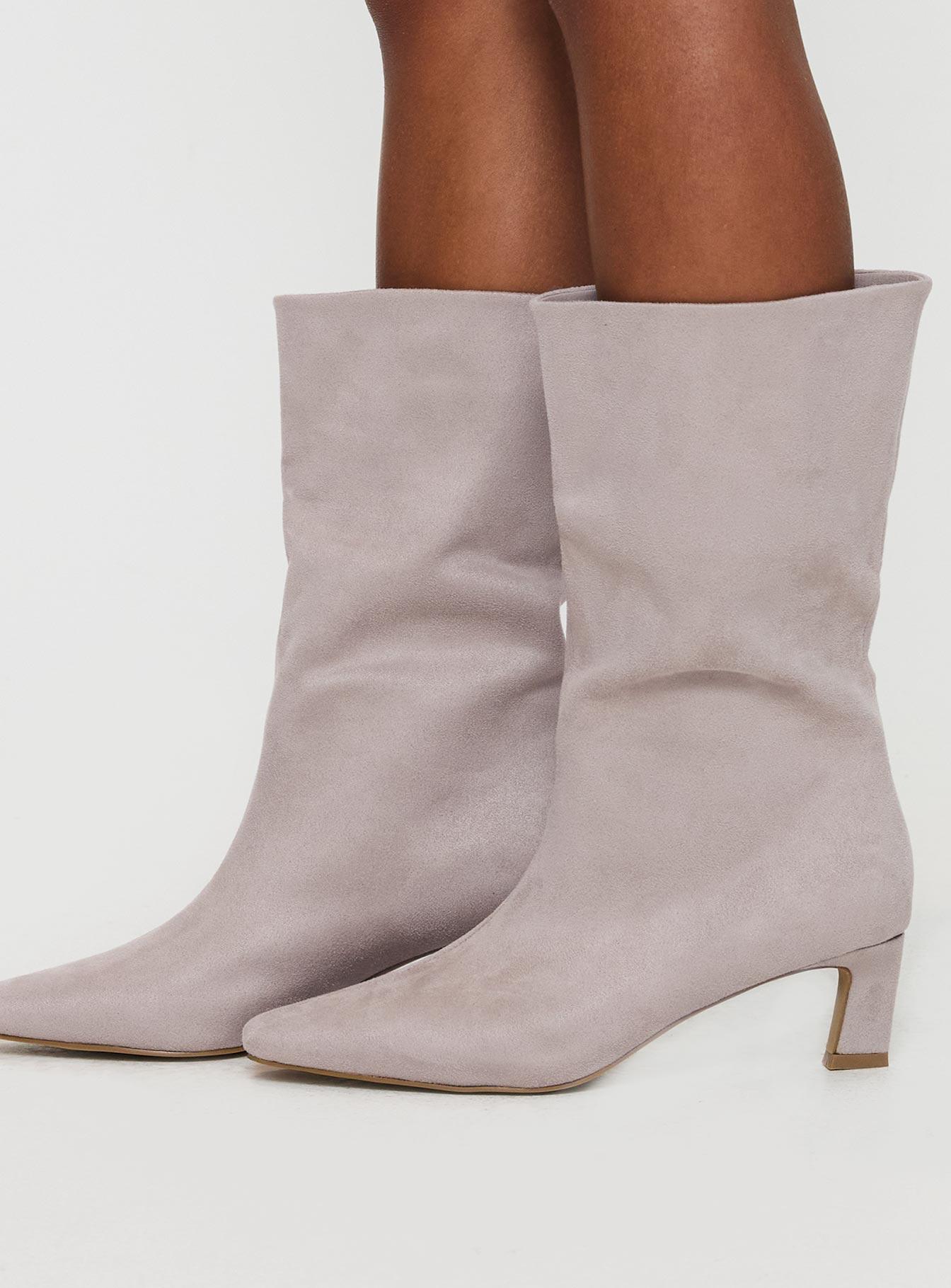 Billini Eliot Boots Mist Faux Suede Product Image