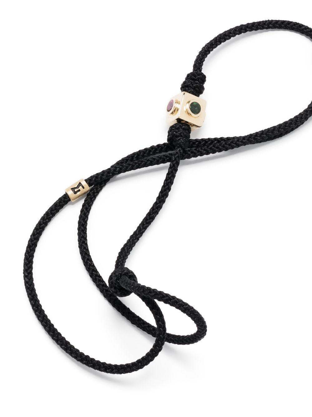 14kt yellow gold tourmaline cord bracelet Product Image