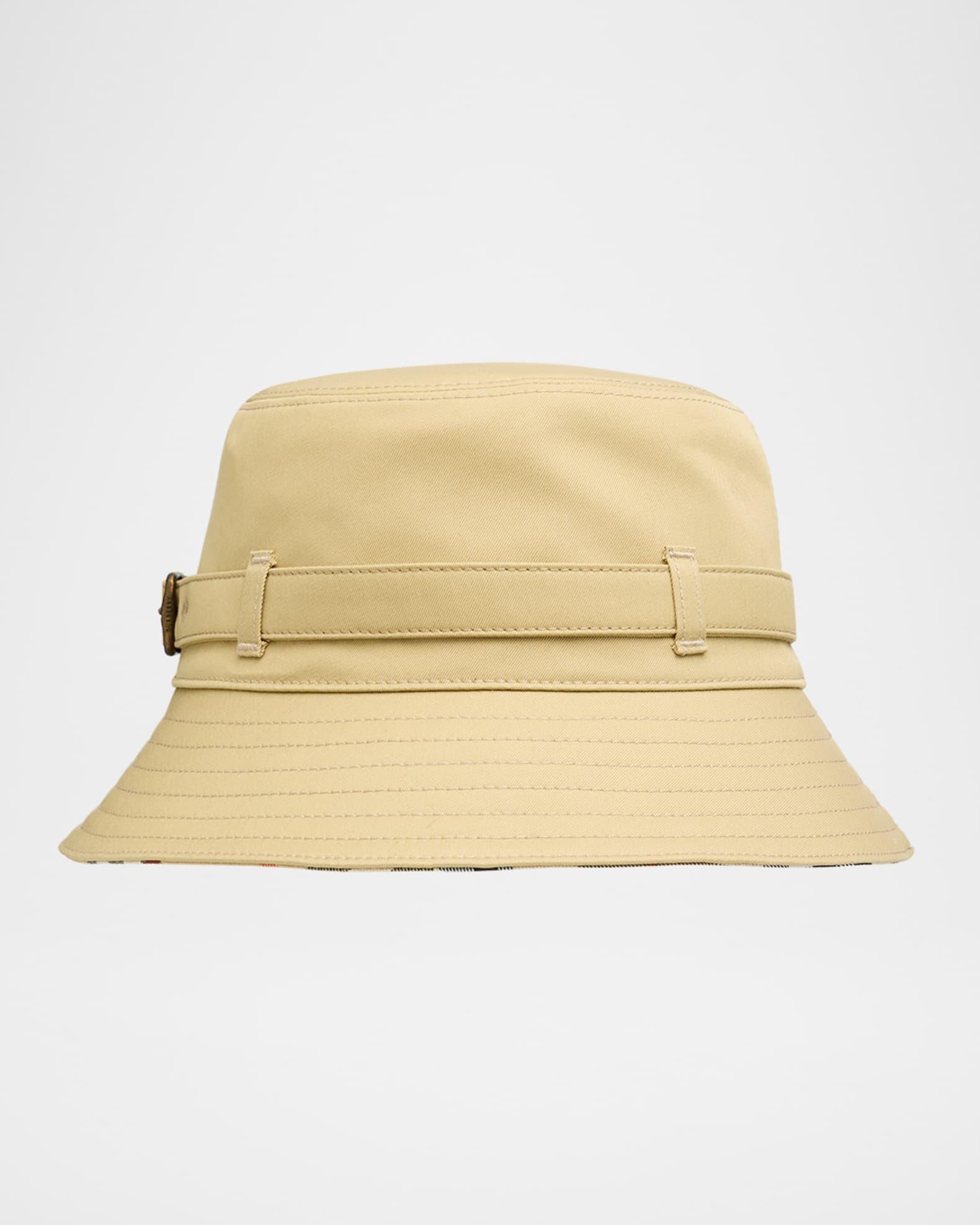 Men's Check-Lined Heritage Buckle Bucket Hat Product Image