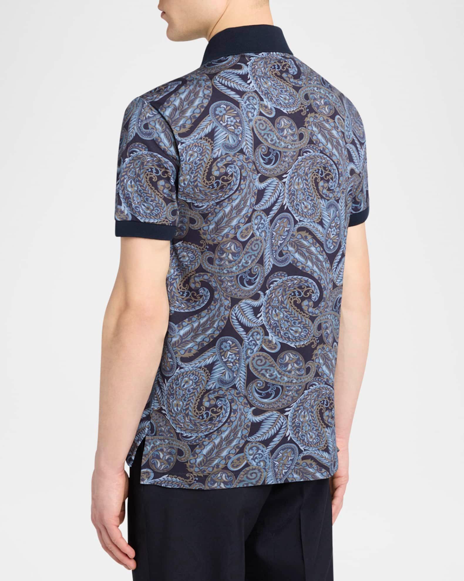 Men's Allover Paisley Polo Shirt Product Image
