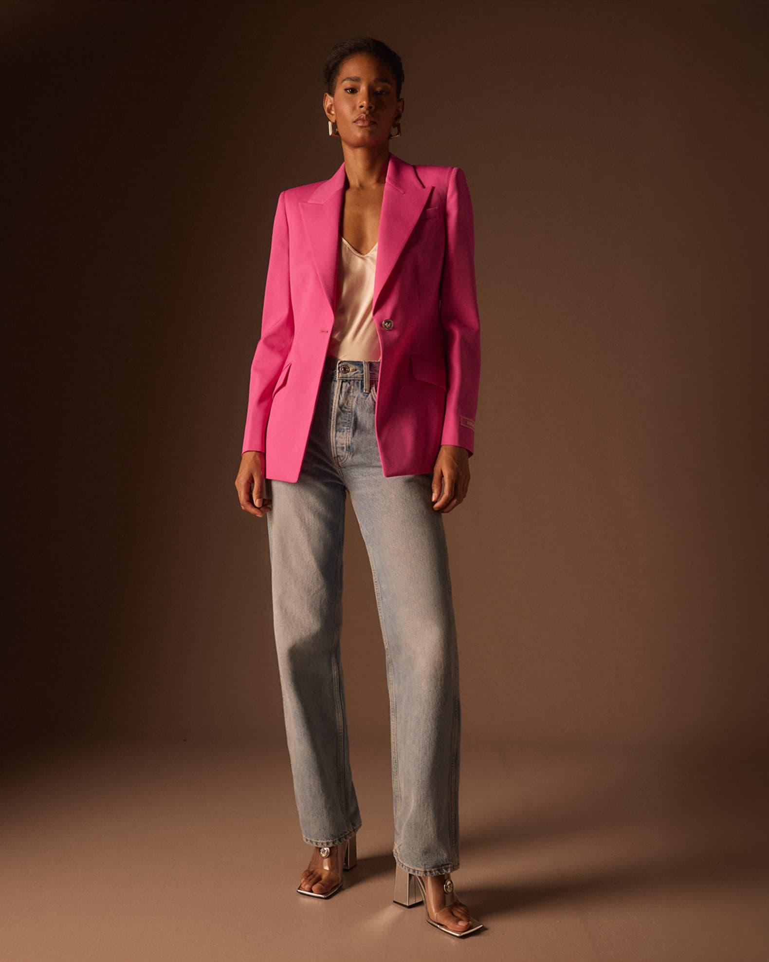 Wool Gabardine Single-Breasted Informal Jacket Product Image