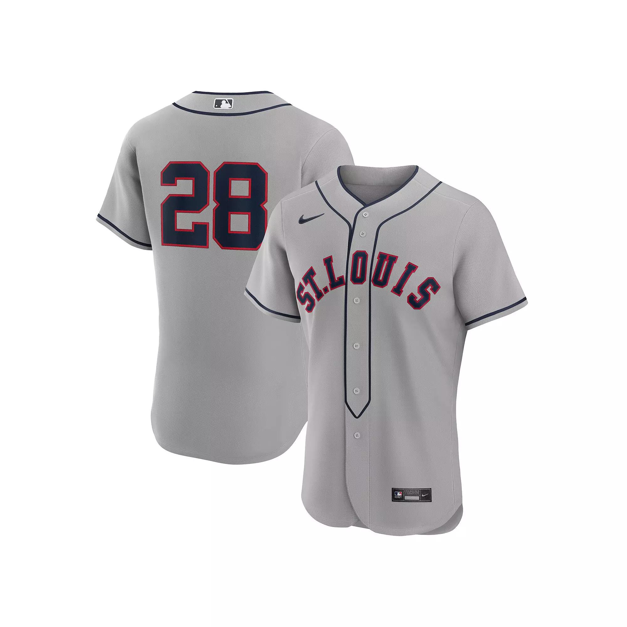 Men's Nike Nolan Arenado Gray St. Louis Cardinals 2024 Rickwood Classic Authentic Player Jersey, Size: 52, Grey Product Image