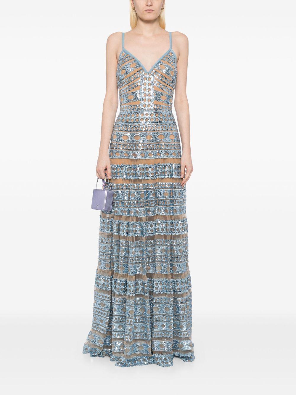 embroidered long dress Product Image